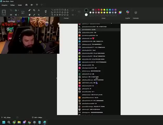 Interação com o chat na live