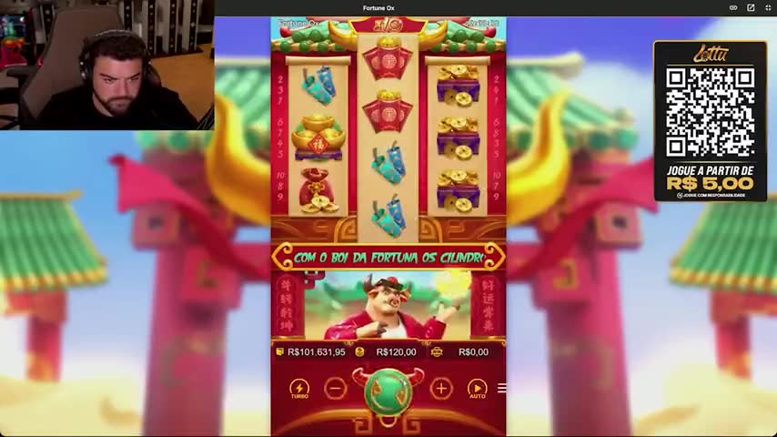 Sessão de slots ao vivo